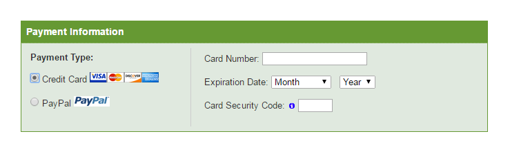 iPage - Enter Payment Details