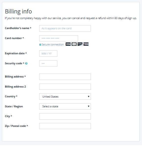 WP Engine - Billing Info